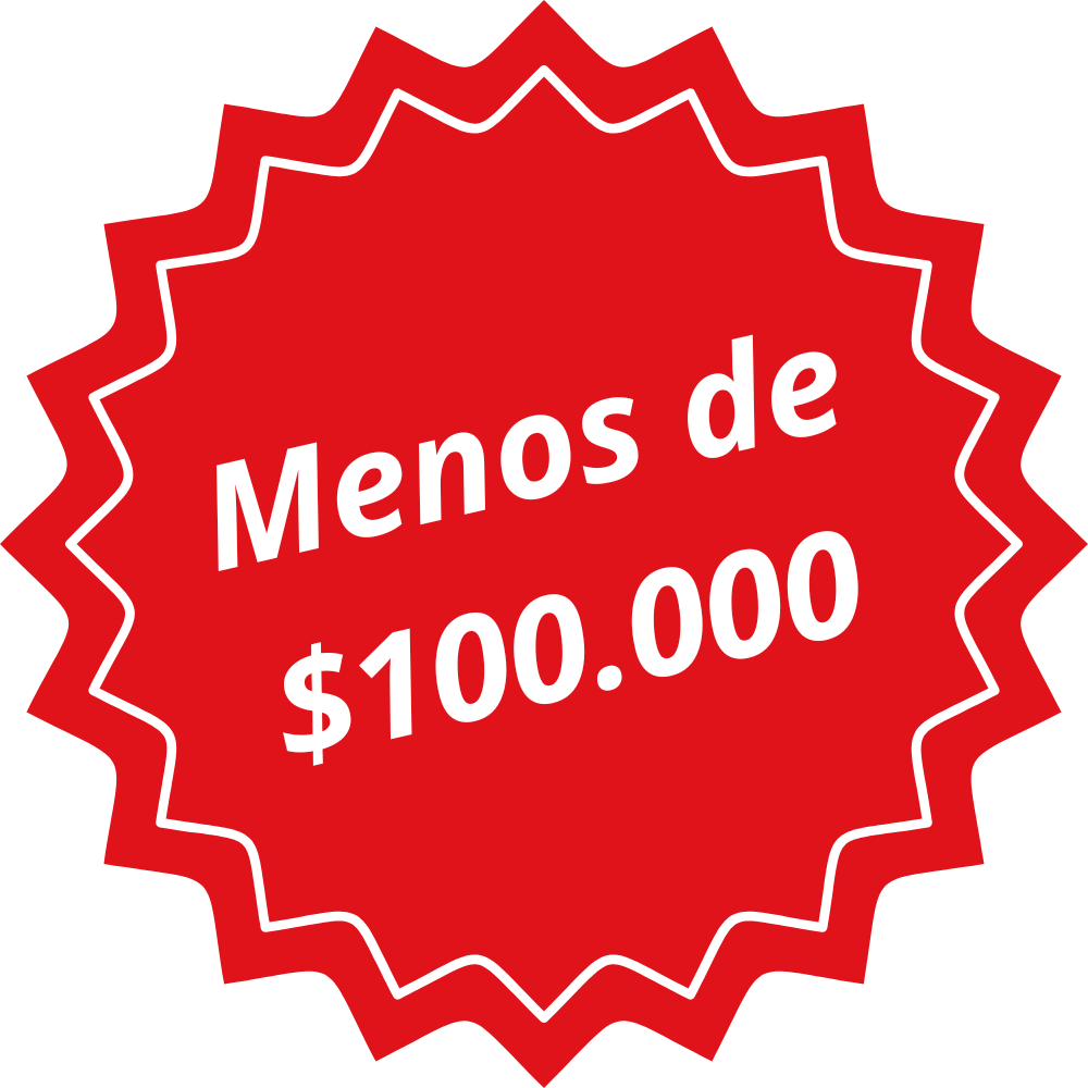 Productos de menos de $100.000