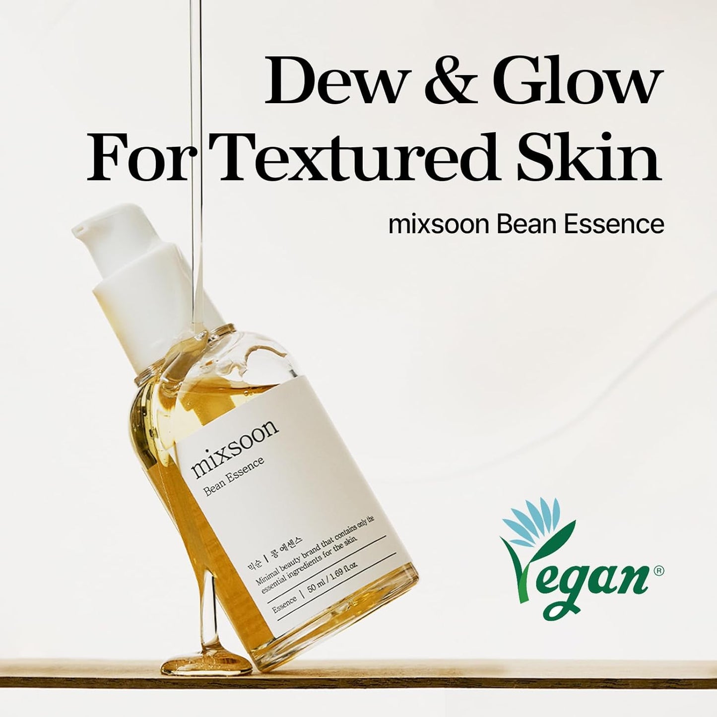 MIXSOON Bean Essence 50ml | Exfoliación suave e hidratación luminosa