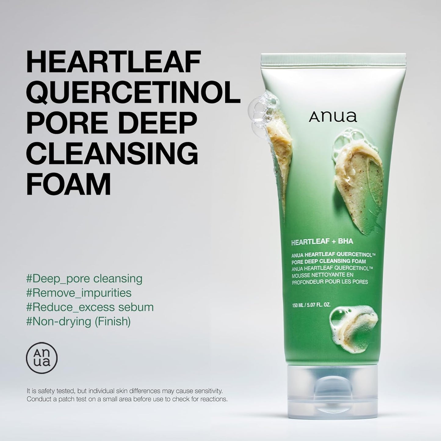 ANUA Heartleaf Quercetinol Cleanser 150ml | Limpieza profunda y calmante