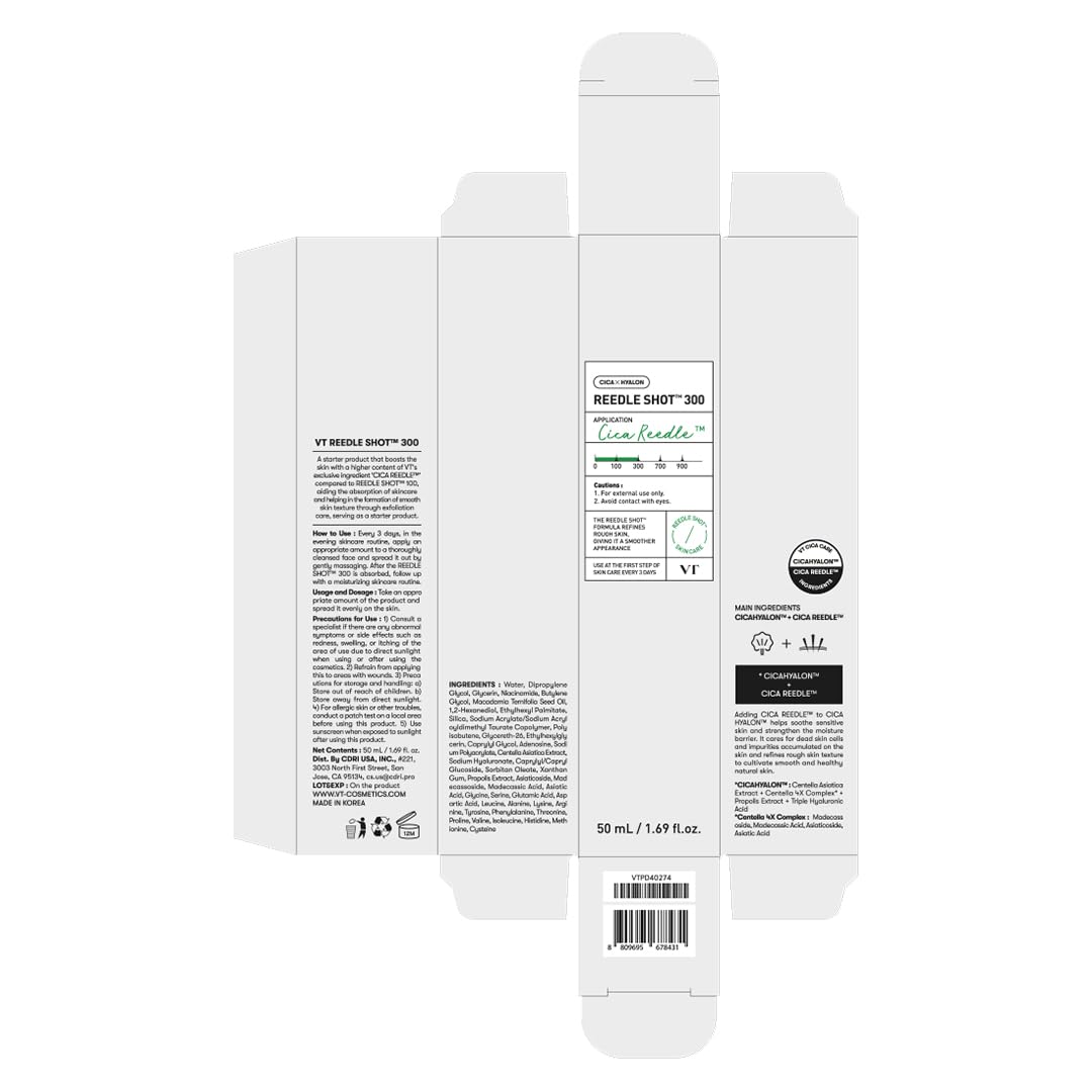 VT Cosmetics Reedle Shot 300 Serum 50ml | Renovación y piel luminosa